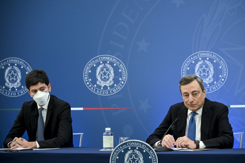 Mario Draghi, COVID lockdown, Italy