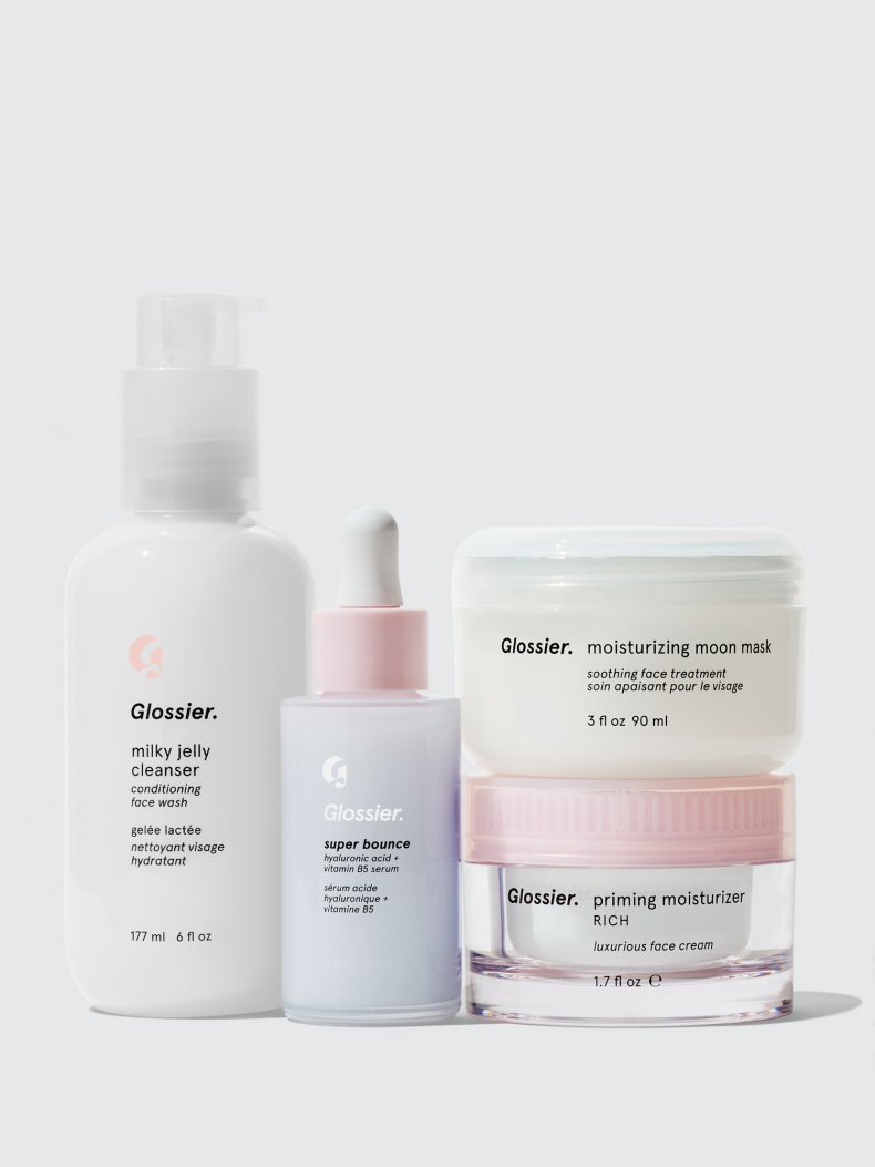 Glossier's "Winter Layers" set. 