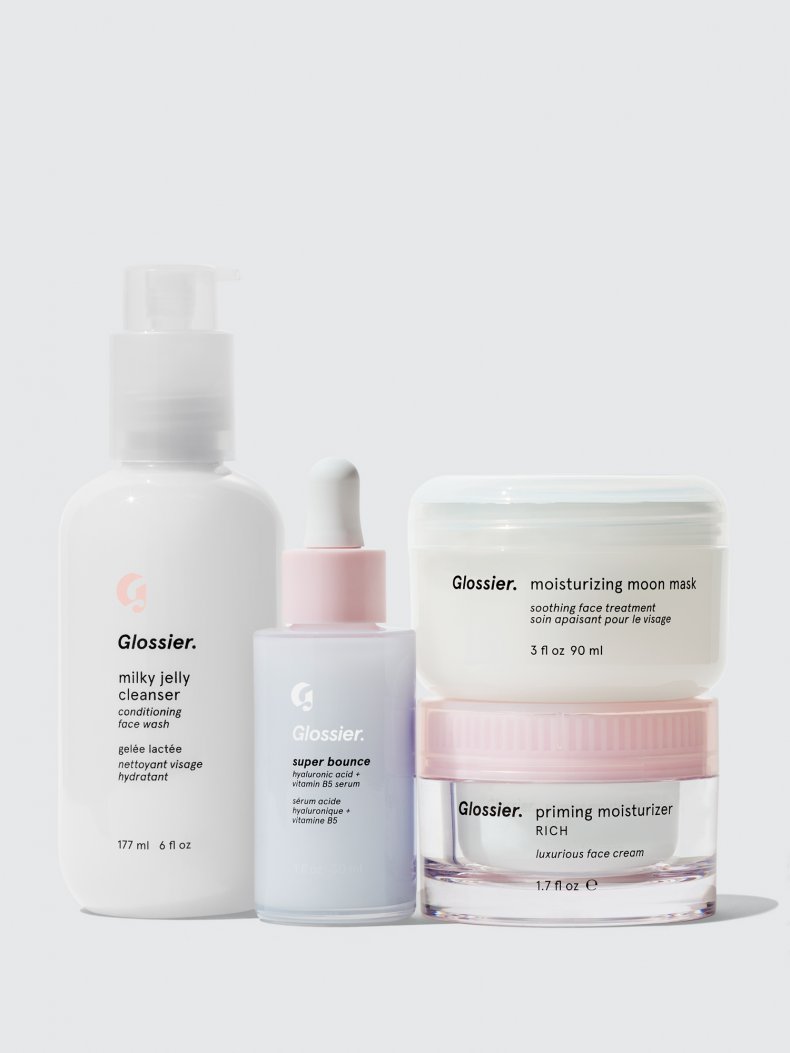 Glossier's "Winter Layers" set.