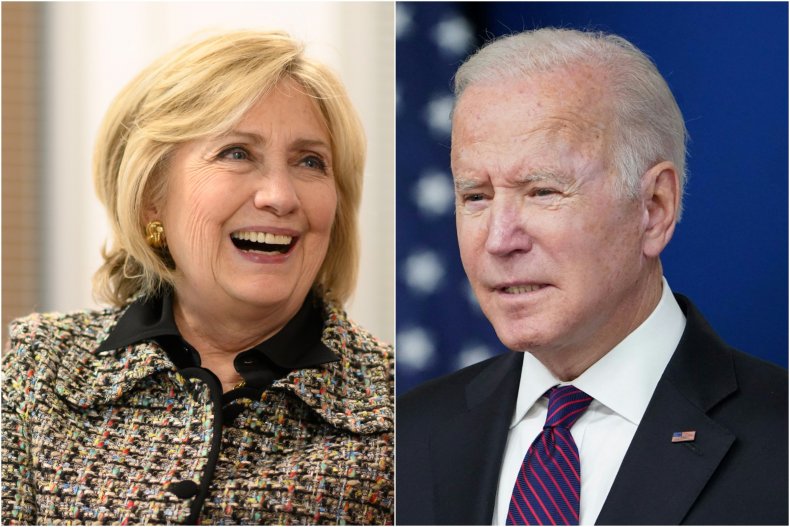 Photo Composite Shows Clinton and Biden
