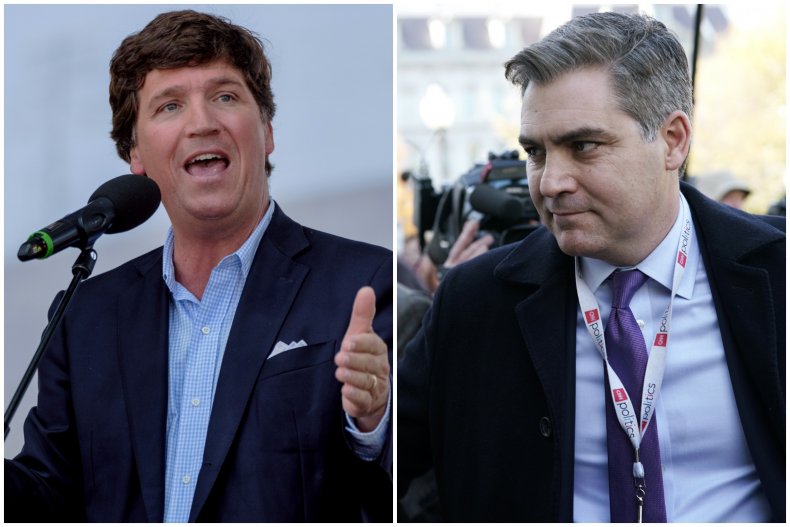 Tucker Carlson and Jim Acosta