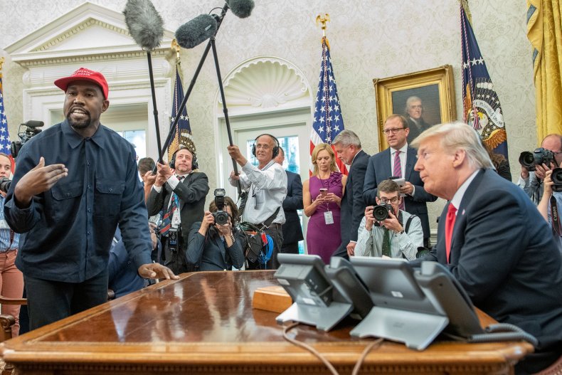 Kanye West and former President Donald Trump