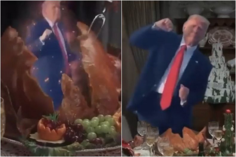 Donald Trump coming out of Turkey