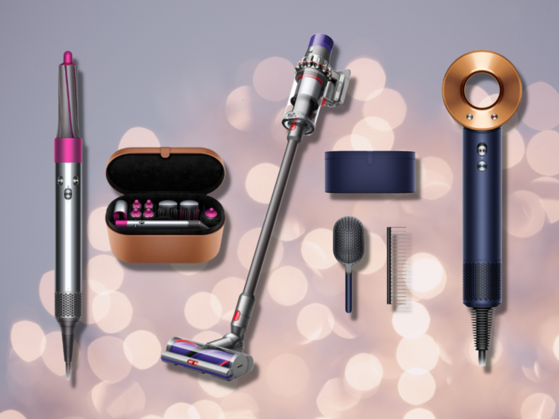 A collage of Dyson devices. 