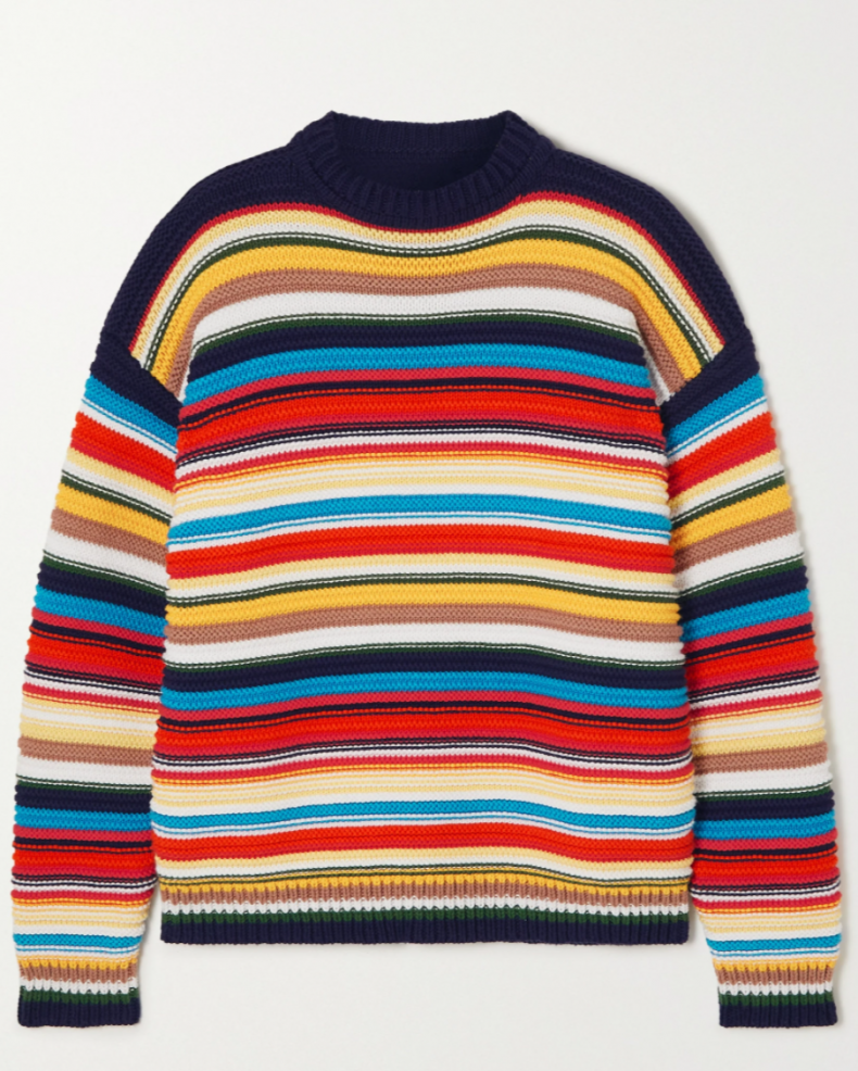 Striped cotton Victoria Beckham sweater 