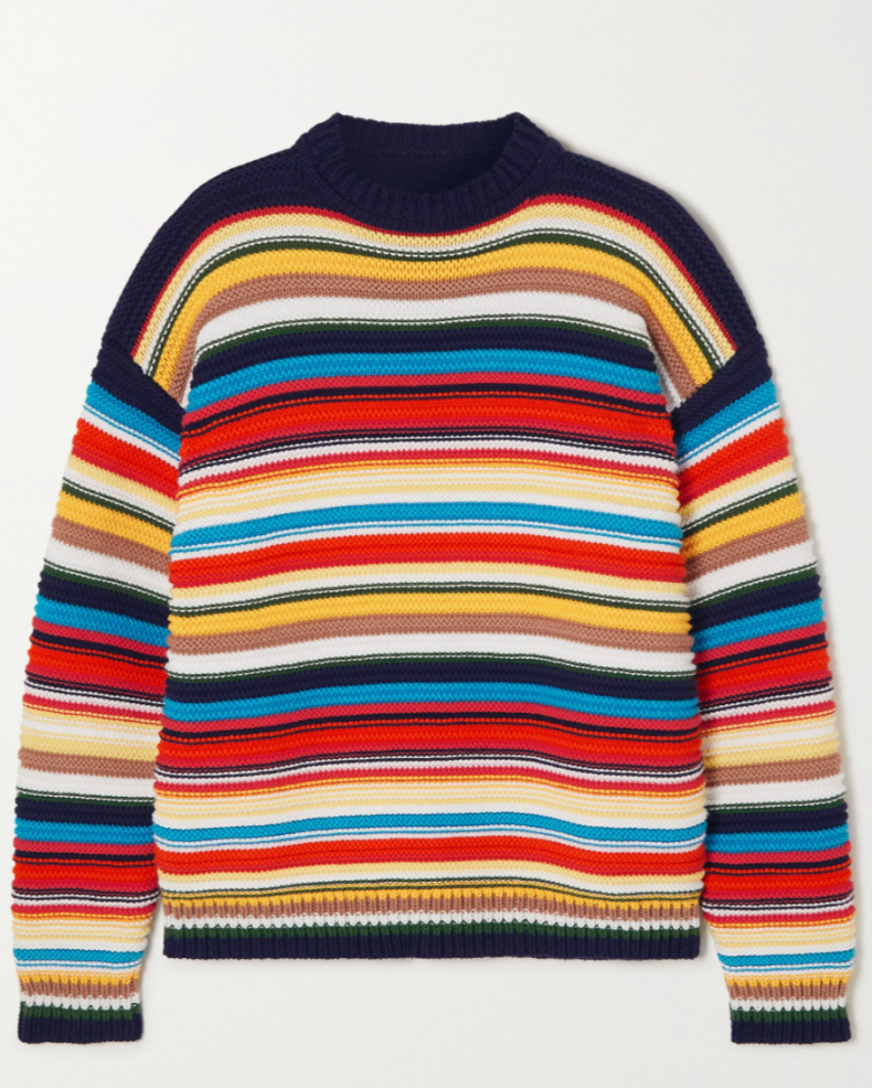 Striped cotton Victoria Beckham sweater