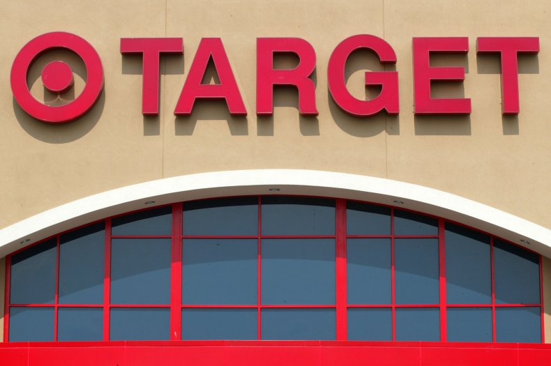 Target store front with logo