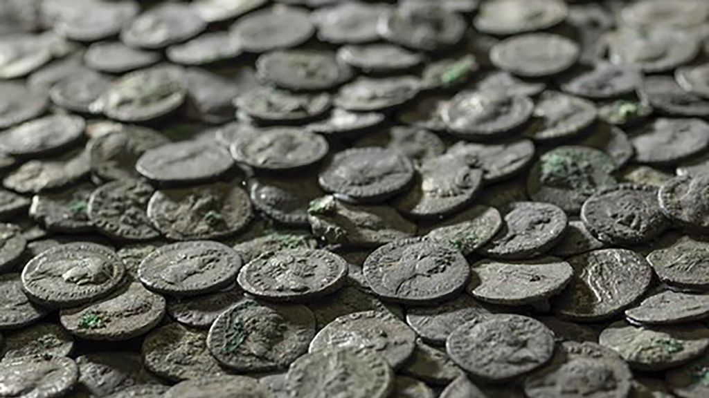 Cache of Thousands of Ancient Roman Silver Coins Found in River