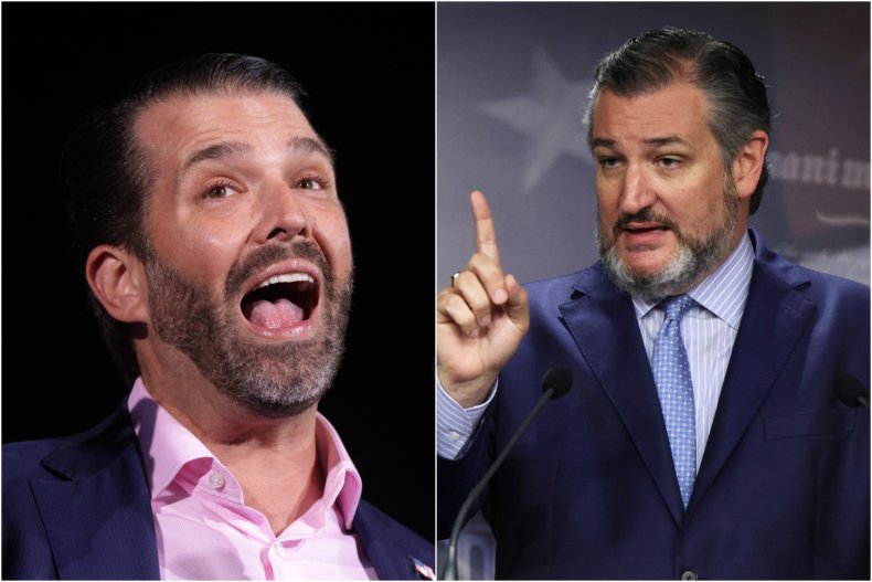 Composite Image Shows Trump Jr. and Cruz