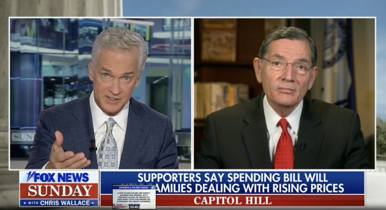 Trace Gallagher and John Barrasso