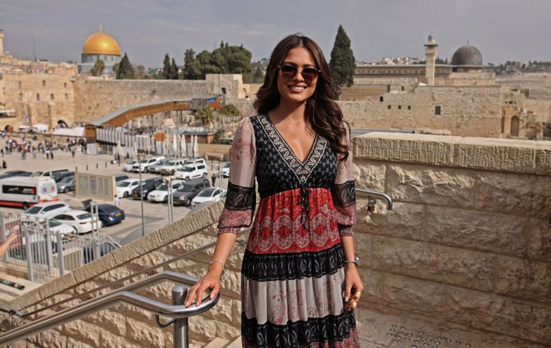 Miss Universe Andrea Mesa در اورشلیم