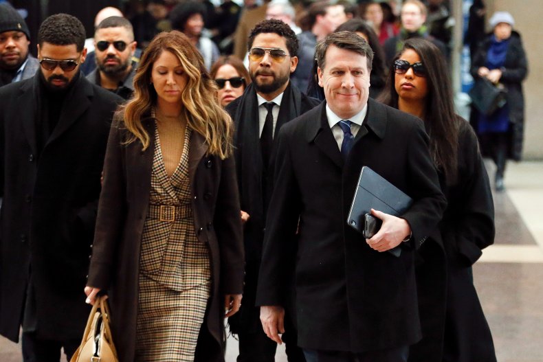 Jussie Smollett at court