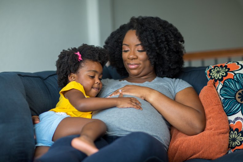 African American mother and daughter