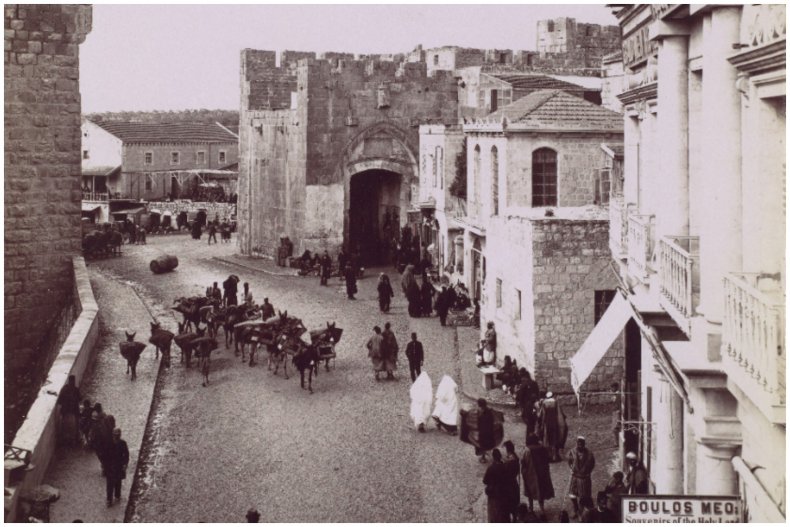 The Jaffa Gate taken circa 1870. 
