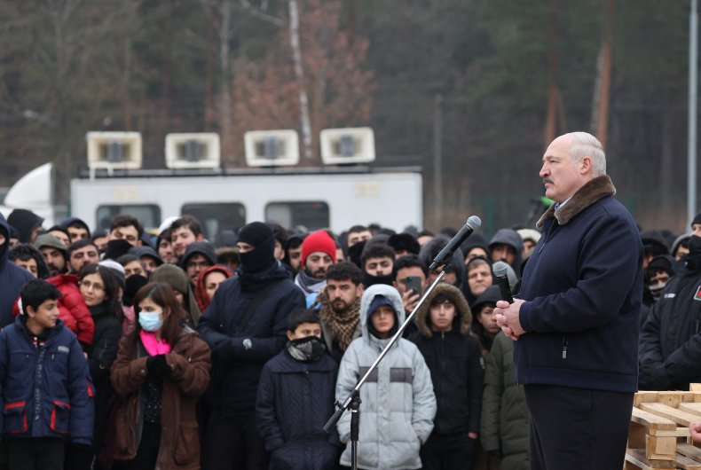 Lukashenko at Camp