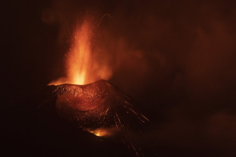 Cumbre Vieja volcano on La Palma