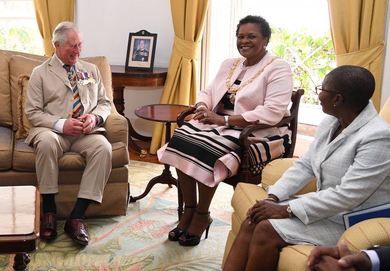 Prince Charles Visits Sandra Mason