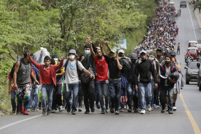 Migrant Caravan Arrives in Guatemala On Its 