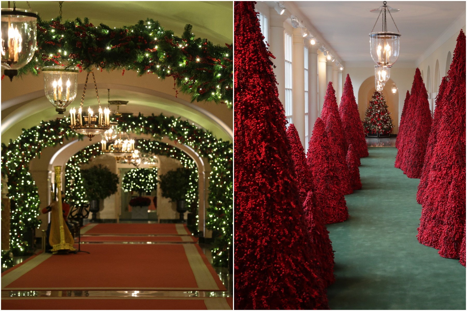 How Jill Biden\'s White House Christmas Decorations Compare to ...