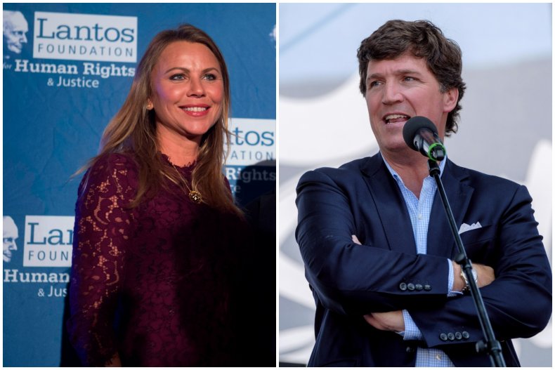 Lara Logan and Tucker Carlson