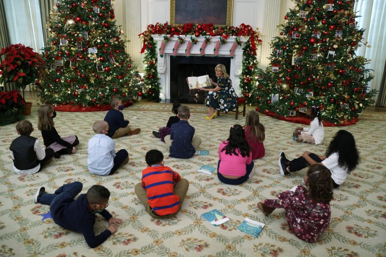 Jill Biden's White House Christmas reading