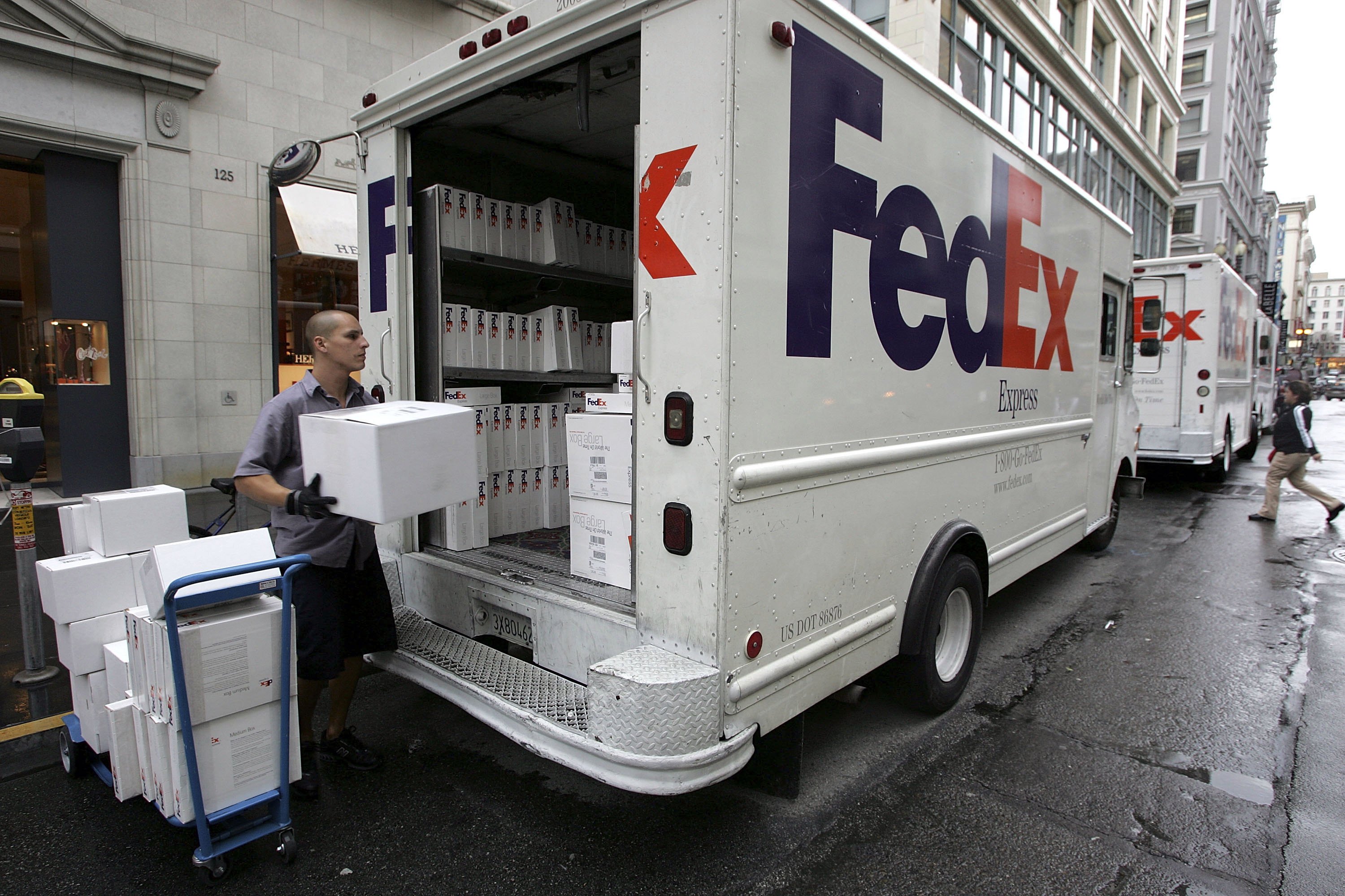 FedEx Worker Reveals Black Friday Fall-Out With Truck Stuffed With Parcels