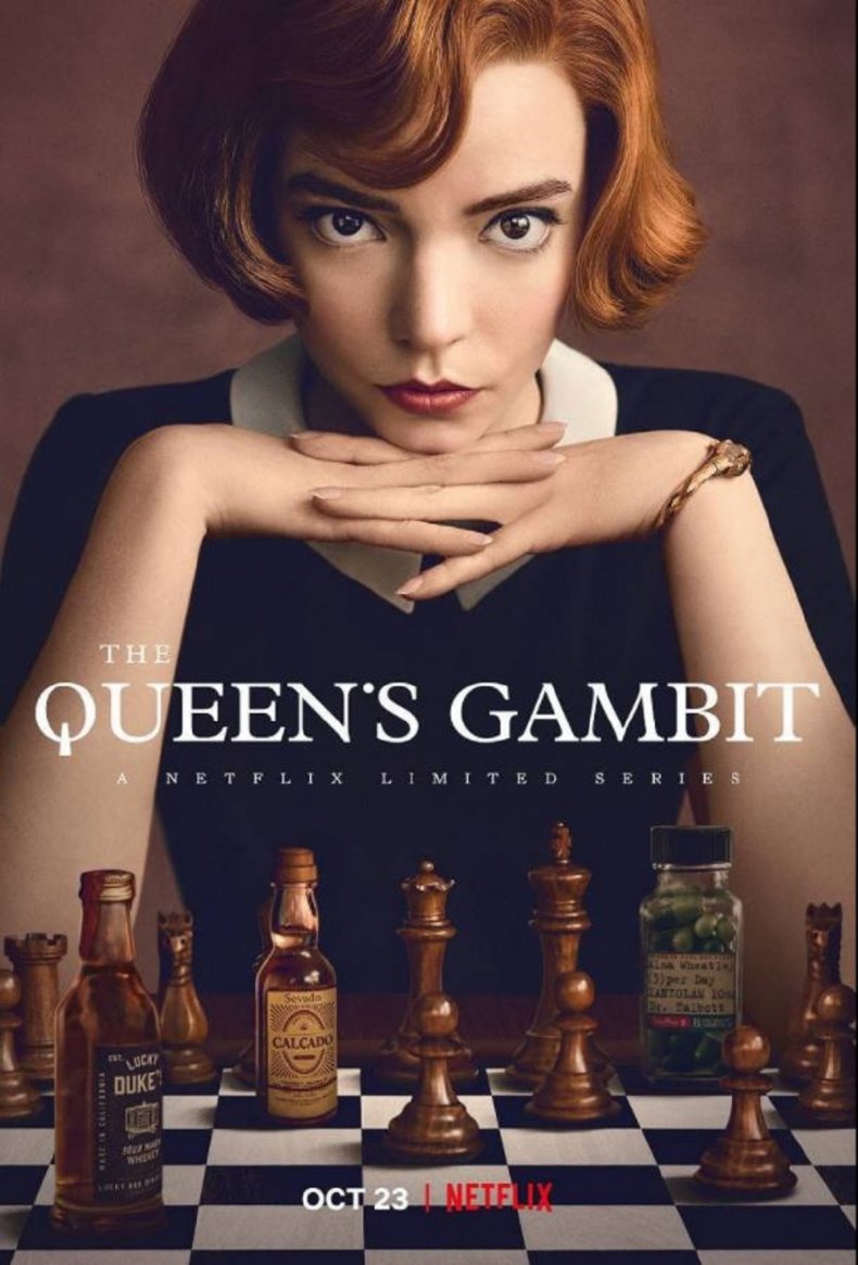 Netflix poster for The Queen's Gambit. 