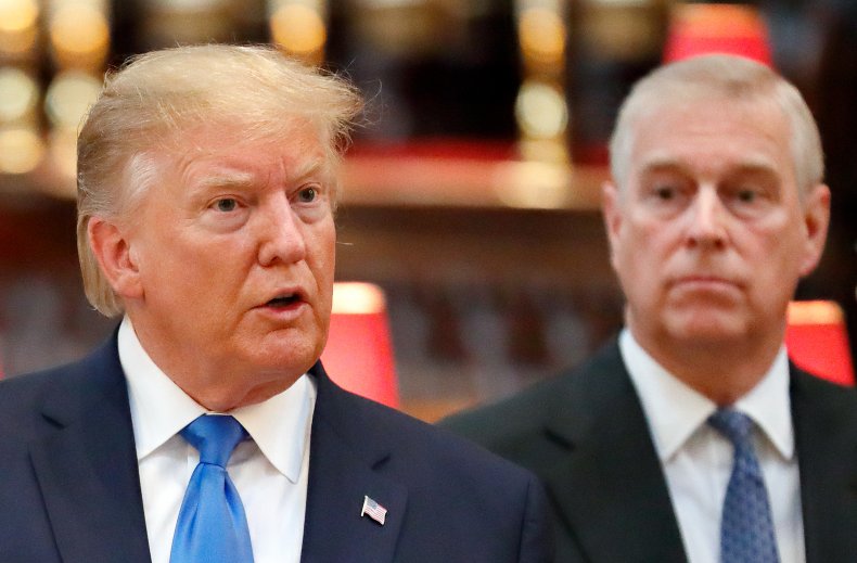 Donald Trump and Prince Andrew in London