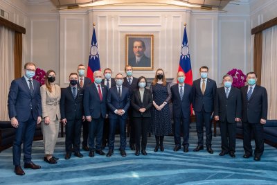 European Lawmakers Meet Taiwan President Tsai Ing-wen European Lawmakers Meet Taiwan President Tsai Ing-wen