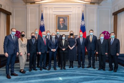 European Lawmakers Meet Taiwan President Tsai Ing-wen