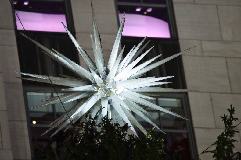 The Rockefeller Center Christmas tree star.