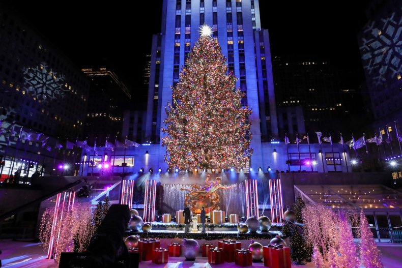The 2020 Rockefeller Center Christmas tree. 