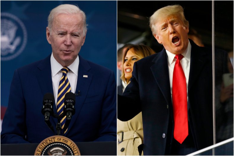 Photo Composite Shows Biden and Trump