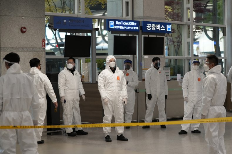 Covid-19, International Airport In Incheon, South Korea