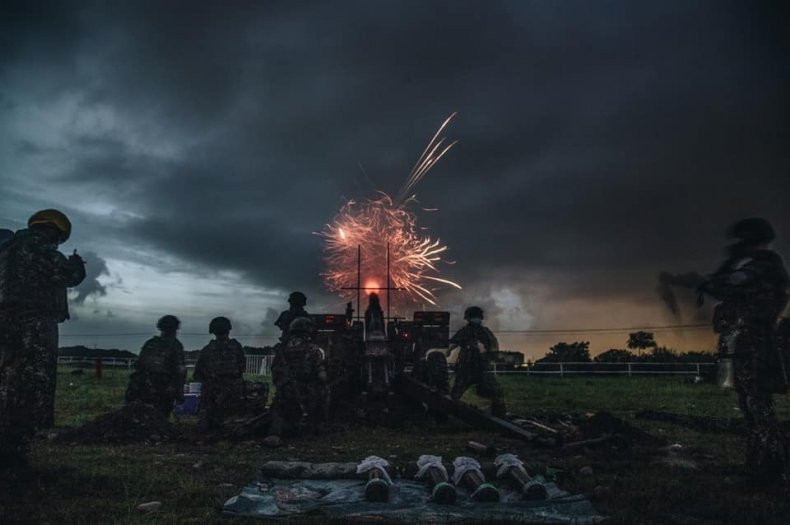 Taiwan, military, artillery, training