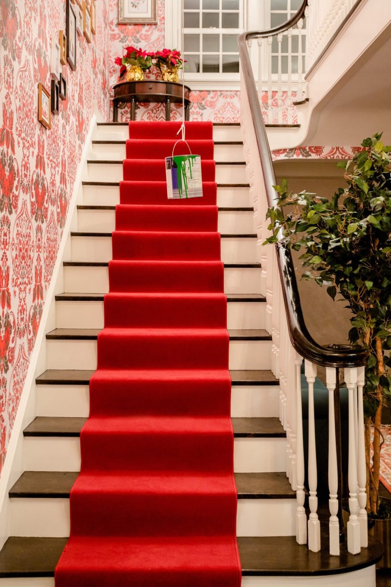 Home Alone house stairs