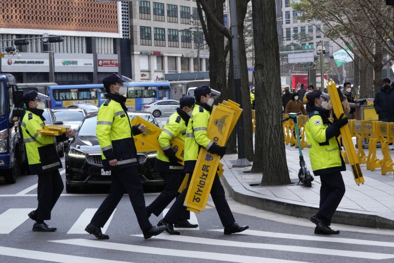 South Korea, Police, Covid-19