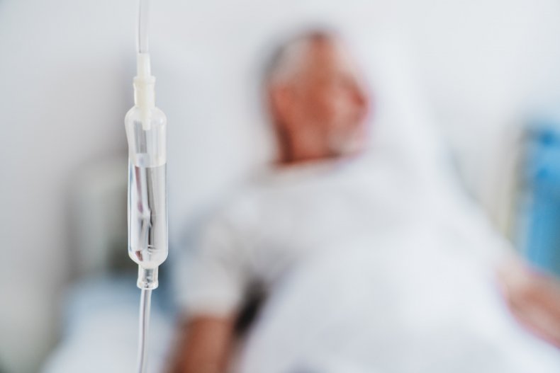 A man in hospital
