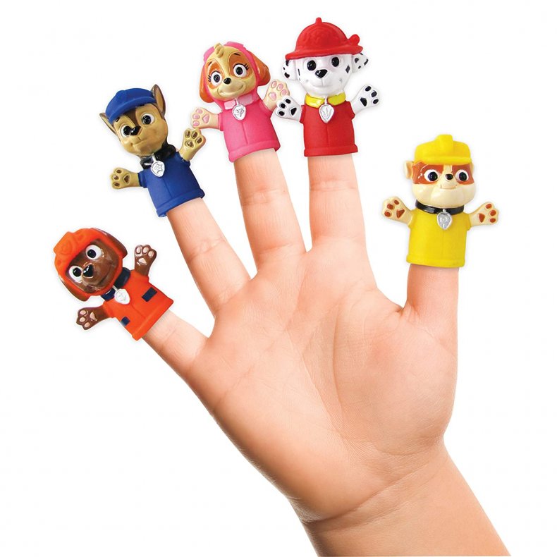 Paw Patrol finger puppets.