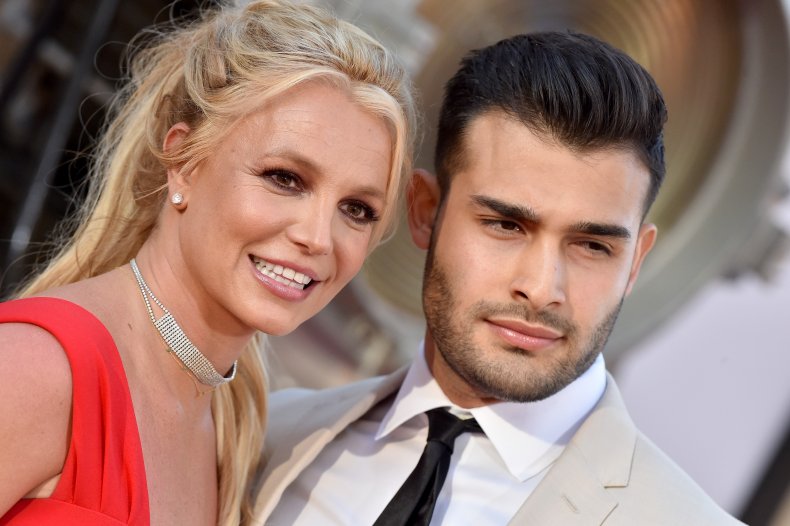 Britney Spears and her fiancé, Sam Asghari