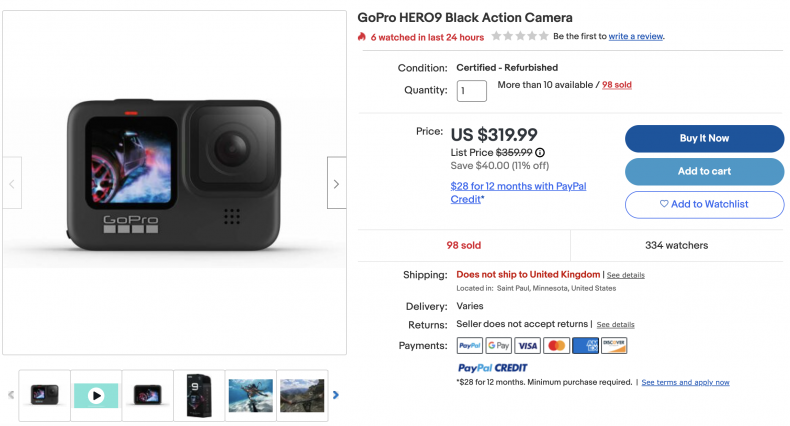 GoPro HERO9 Black Action Camera