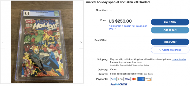 The Marvel Holiday Special Comic Book