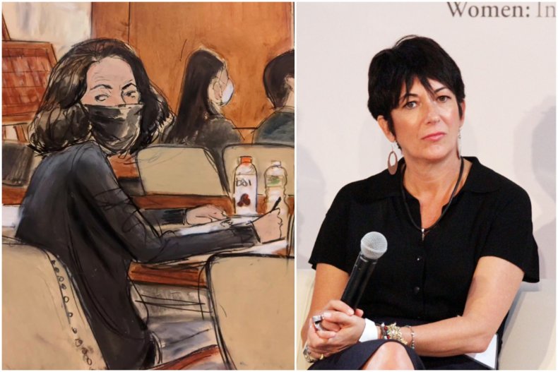 Ghislaine Maxwell Stared Directly at Her Court Sketch
