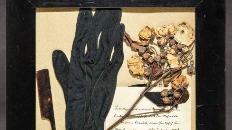 Black silk glove
