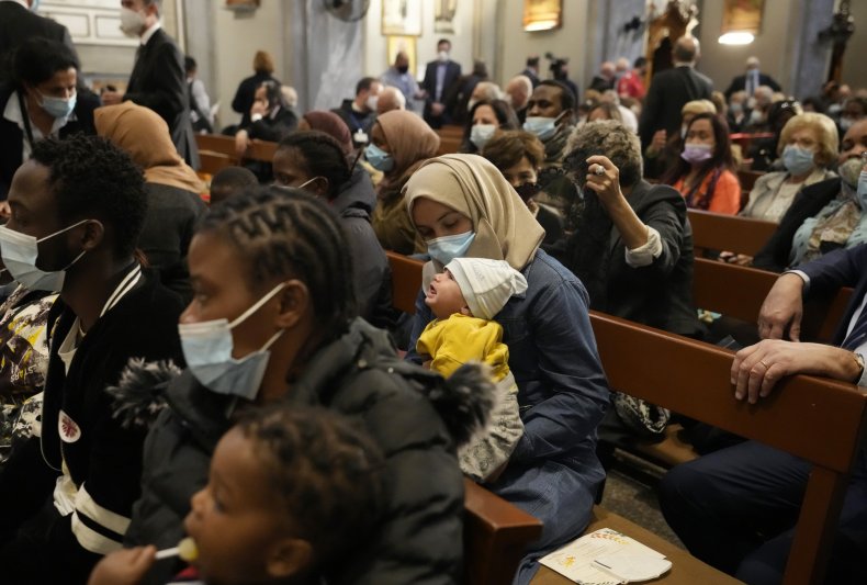 mass, Nicosia, Cyprus, migrants