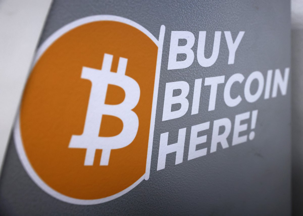 Bitcoin Logo Displayed on an ATM