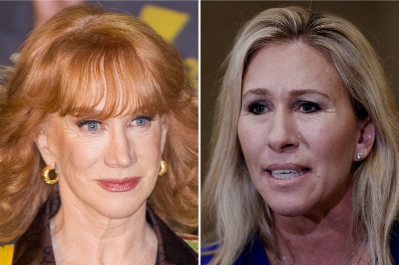 Kathy Griffin and Marjorie Taylor Greene