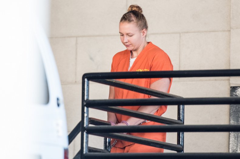 Reality Winner exiting courthouse in June 2017.