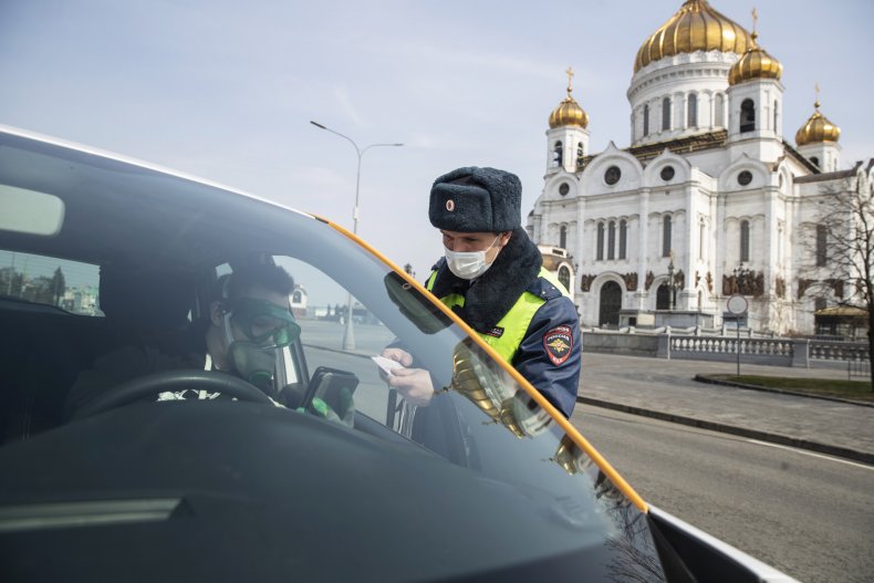 Russia, Police, Quarantine, COVID-19
