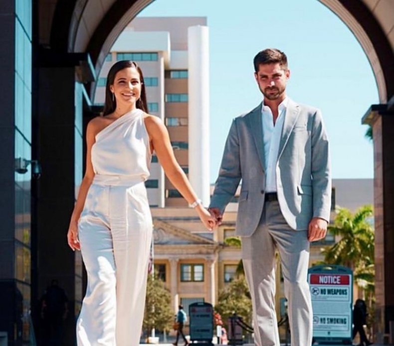 Nicole Langesfeld and her husband Luis Sadovonic